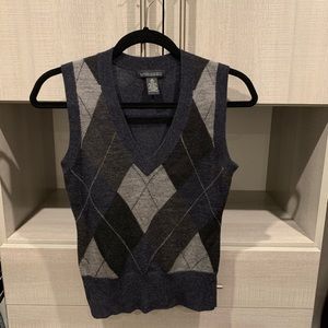 Merino Wool argyle vest by Banana Republic
